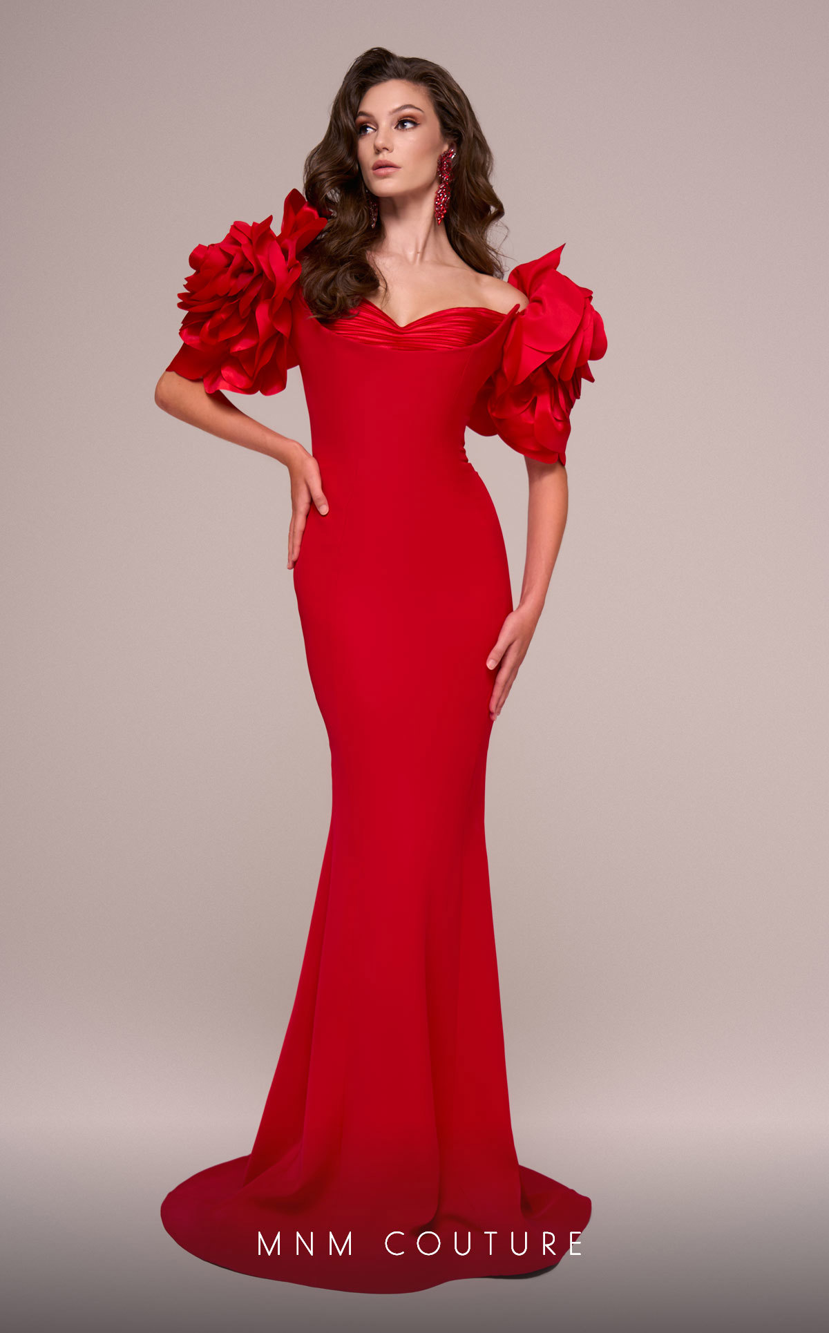 MNM - MNM Couture F02886 - Sweetheart Off-Shoulder Gown